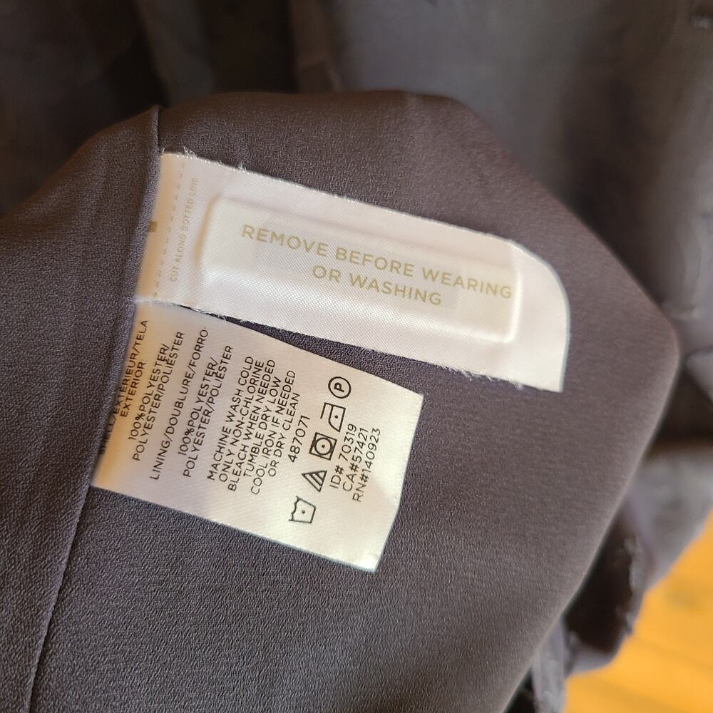 Loft Floral Jacquard Dress Ruffle Swing Mini NWOT XS Cap Sleeve Summer Boho - Picture 5 of 5